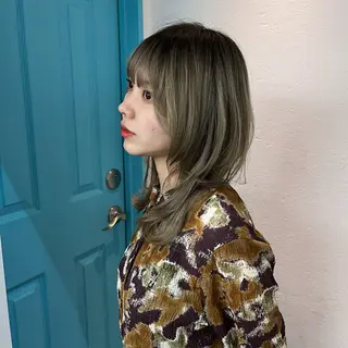 ミディアム ブリーチ/縮毛矯正 ❤️‍🔥シンノスケのヘアスタイル