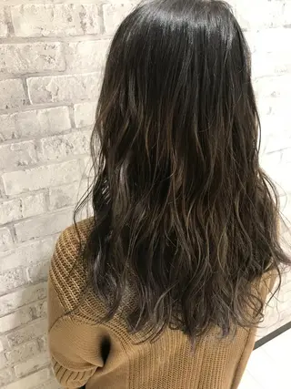 ロング カラー Oopsレイヤー 加藤澄都のヘアスタイル