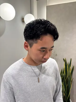 ショート パーマ メンズ Rui /中野/モデル募集中のヘアスタイル
