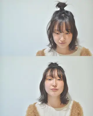 ミディアム ヘアアレンジ fuchigami suzunoのヘアスタイル