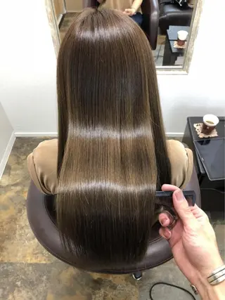 ロング カラー M字・前髪割れ 改善メンズ特化/栢沼のヘアスタイル
