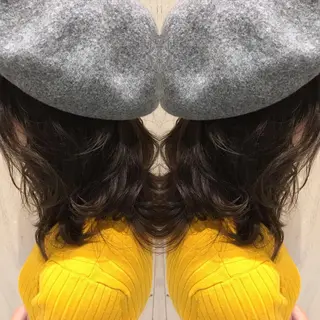 ミディアム カラー 土屋 ゆうこのヘアスタイル