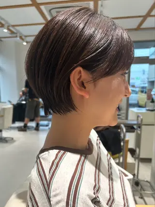 ショート 透明感カラー/ボブ 高野菜瑠のヘアスタイル