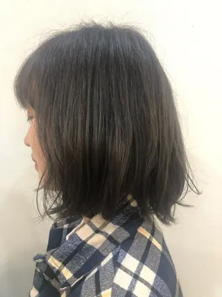 ミディアム カラー ヘアアレンジ リリー /Men's/パーマのヘアスタイル