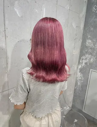ミディアム カラー ベージュカラー💖 やすひろのヘアスタイル