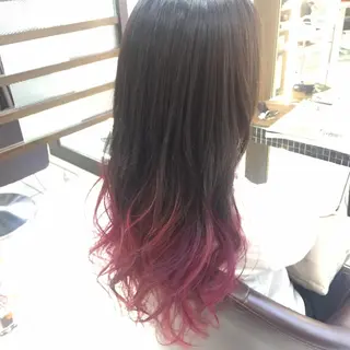 ロング カラー 大平 美沙のヘアスタイル