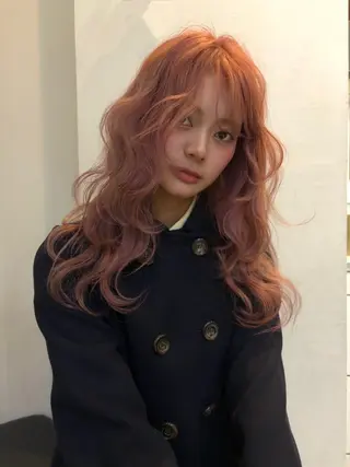 ロング カラー ヘアアレンジ ニュアンスカラー🧶 nanacoのヘアスタイル