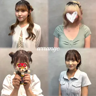ミディアム 推し活アレンジ🎀 艶カラー¦nanoのヘアスタイル