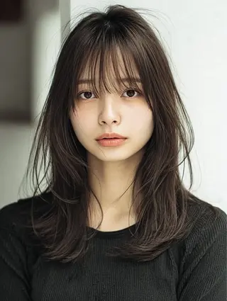 ロング パーマ 韓国×艶ハイトーンが かわいい✨️リオ🍒のヘアスタイル