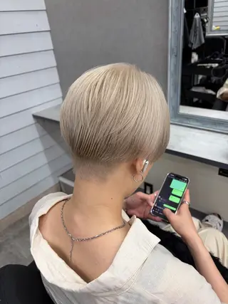 ショート カラー GiseL 博多筑紫口店のヘアスタイル