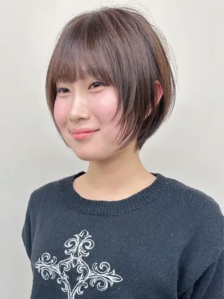 ショート ボブ/ゆるふわ ボブパーマ/とういのヘアスタイル