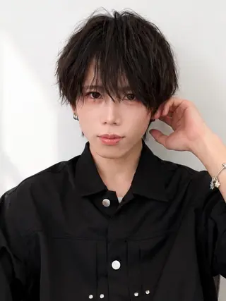ミディアム カラー パーマ ヘアアレンジ メンズ メンズZina代表 田端 麗治のヘアスタイル