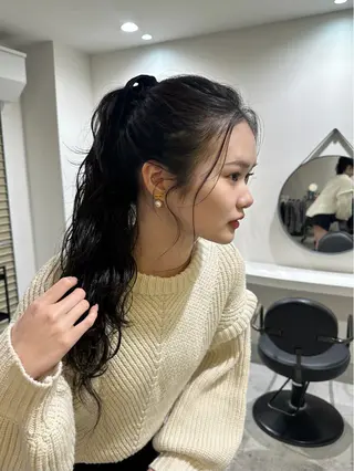 ロング ヘアアレンジ シプレ ayumiのヘアスタイル