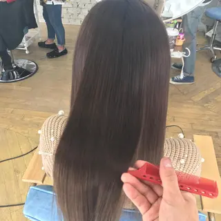 セミロング カラー 松井 敬太郎のヘアスタイル