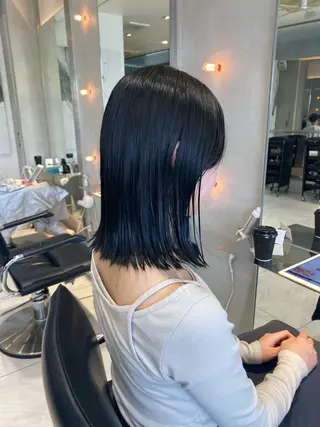 ミディアム カラー 艶髪/ダークトーン 🩶丸山日向のヘアスタイル