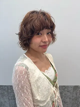 ショート パーマ センスをお届けします 大谷将生infpのヘアスタイル