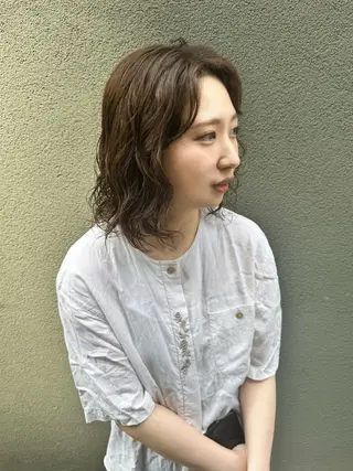 パーマ こうのゆうか/ デザインパーマのヘアスタイル