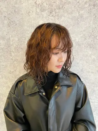 セミロング パーマ EARTH柏崎店/ Yuhiのヘアスタイル