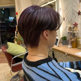 ショート メンズ 🫧ハイトーン個性髪 🫧マヤのヘアスタイル