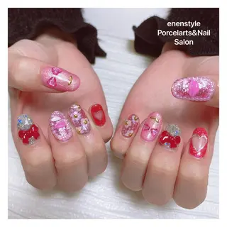 ミディアム ネイル 🐾enen style 🐾のネイルデザイン
