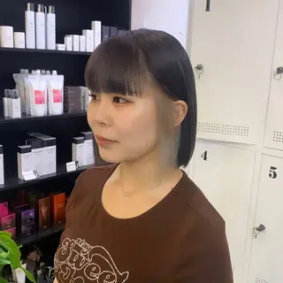 ミディアム カラー 🌷ラベンダーピンク 顔まわり🌷ねいろのヘアスタイル