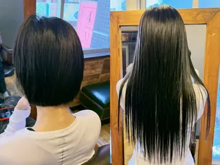 ロング エクステ＆カラー専門 羽エクステ　新大久保のヘアスタイル