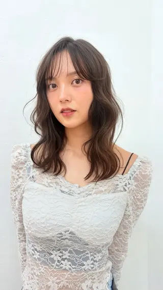 ミディアム 🔆韓国 norika🔆のヘアスタイル