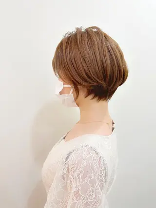 ショート カラー 👑銀座ショート/ 絶壁補正/金子涼👑のヘアスタイル
