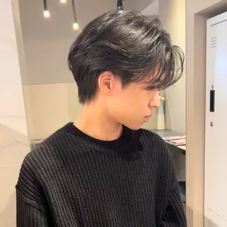 ミディアム メンズ ALLYS 中島史優のヘアスタイル
