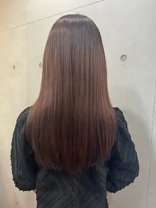 セミロング おせ ちさとのヘアスタイル