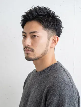 ショート カラー パーマ メンズ 似合わせスタイル 表参道🌿ちえのヘアスタイル