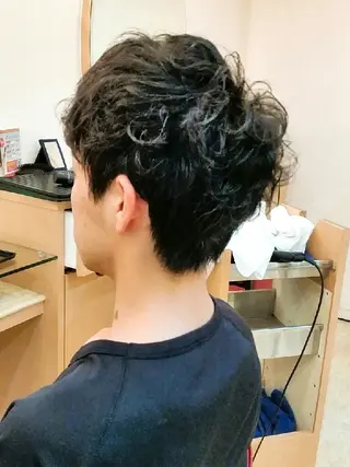 パーマ メンズ 美谷添(ミヤゾエ) まどか大人ヘアサロンのヘアスタイル