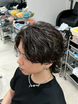 パーマ メンズ シオン/ メンズ パーマ/名古屋駅のヘアスタイル