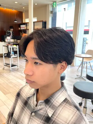 ショート パーマ メンズ パーマ/フェード🔥 佐々木波人のヘアスタイル