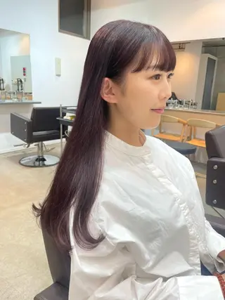 ロング カラー 【表参道】Ruri デジタルパーマのヘアスタイル