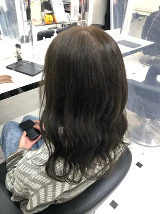 セミロング カラー ヘアアレンジ 透明感/艶髪/💖 トレンドスタイル💖のヘアスタイル