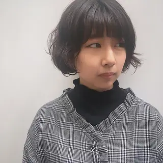 ショート パーマ 山中 直輝のヘアスタイル