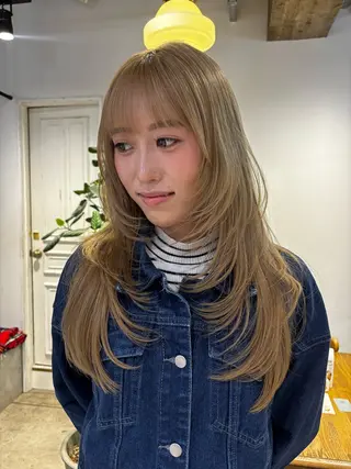ロング 🎀抜け感ナチュラル 🎵asuna🪽のヘアスタイル