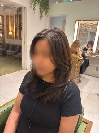 セミロング 石渡このみ 🍊レイヤーカットのヘアスタイル