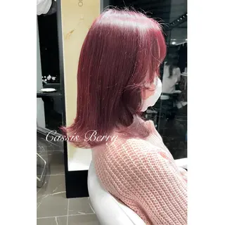 ミディアム カラー miyu /トレンド カラー×艶髪のヘアスタイル