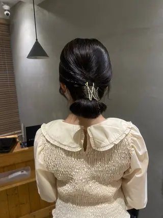 ミディアム ヘアアレンジ yuu/髪質改善 カラー🌛のヘアスタイル