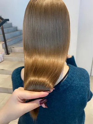 ロング ボブ/レイヤーカット 縮毛矯正/コウキ新宿のヘアスタイル
