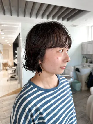 ショート パーマ パーマ / ボブ /ショート 谷口 陸のヘアスタイル