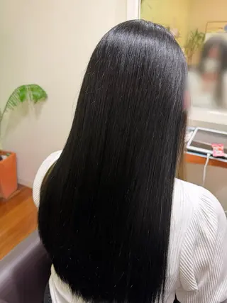ロング カラー 永井 里歩のヘアスタイル