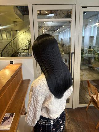ロング カラー くいた あやなのヘアスタイル
