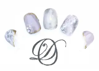 セミロング カラー ネイル NAILSALON DIANAのネイルデザイン