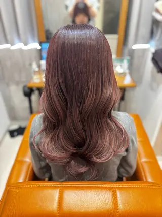 ロング カラー 【完全個室】髪質改善 暖色カラー/山崎唯奈のヘアスタイル