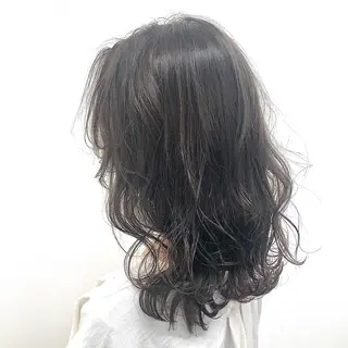 ミディアム カラー YU-KA ✂︎Rico.のヘアスタイル