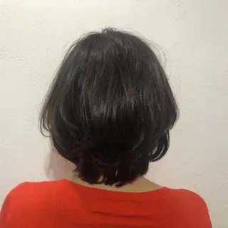 セミロング やました りなのヘアスタイル