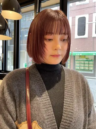 ミディアム カラー haru/レイヤー/ ウルフのヘアスタイル